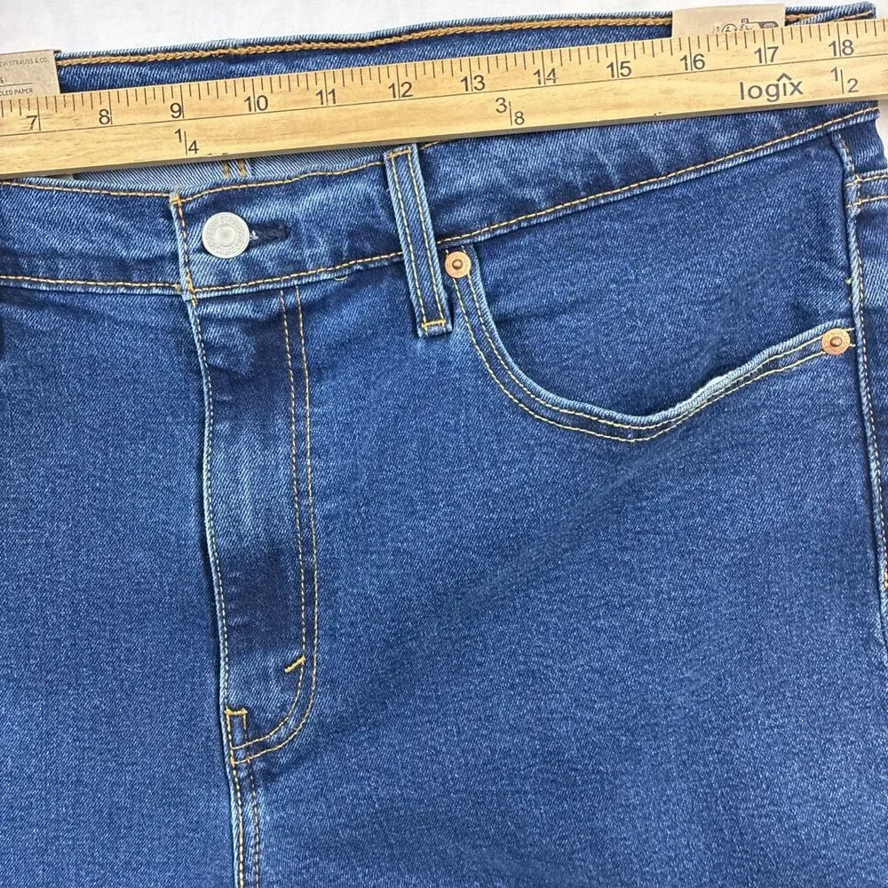 LEVI'S 502 Taper Fit Men's Jeans Stretch 29507 Mid Blue ~ 36 x 30